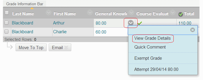 Viewing Test Or Survey Results In Blackboard Elearning Support And Resources 3368