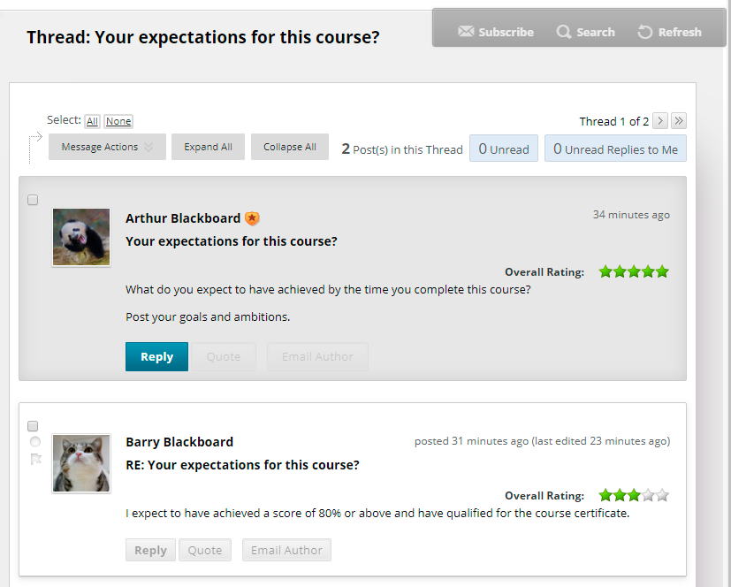 Using A Blackboard Discussion Forum Elearning Support And Resources