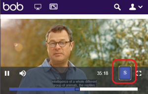 Box of Broadcasts screenshot with subtitles button highlighted.