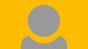 A grey person icon showing just head and shoulders with a golden yellow background.