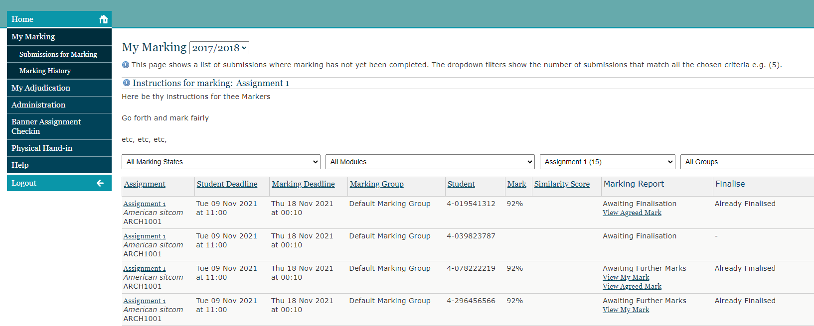 e assignments southampton login